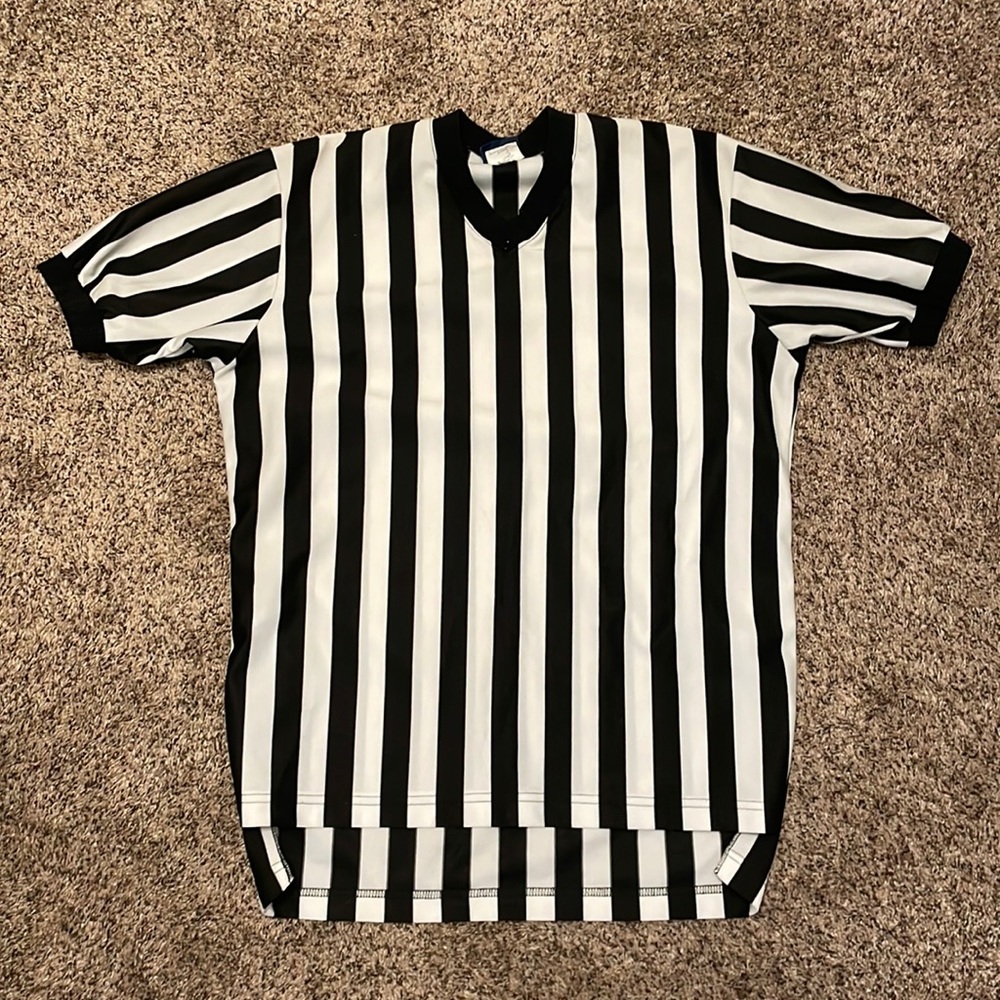 Referee Halloween costume shirt, adult Large